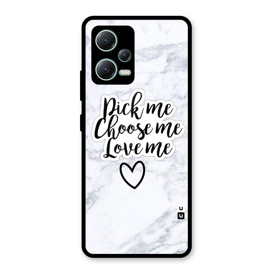 Just Me Glass Back Case for Redmi Note 12 5G