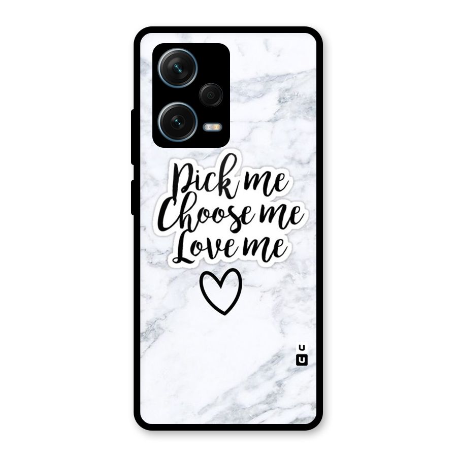 Just Me Glass Back Case for Redmi Note 12 Pro Plus 5G