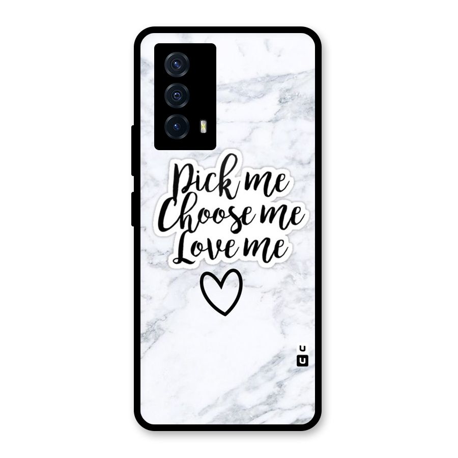 Just Me Glass Back Case for Vivo iQOO Z5