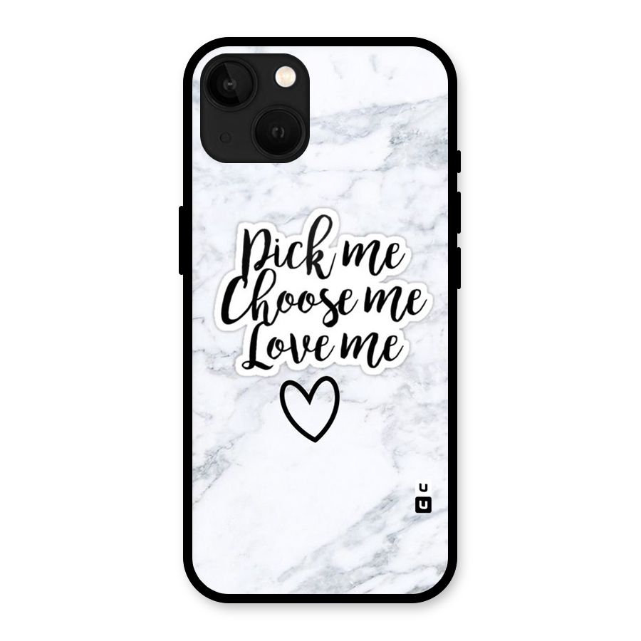 Just Me Glass Back Case for iPhone 13