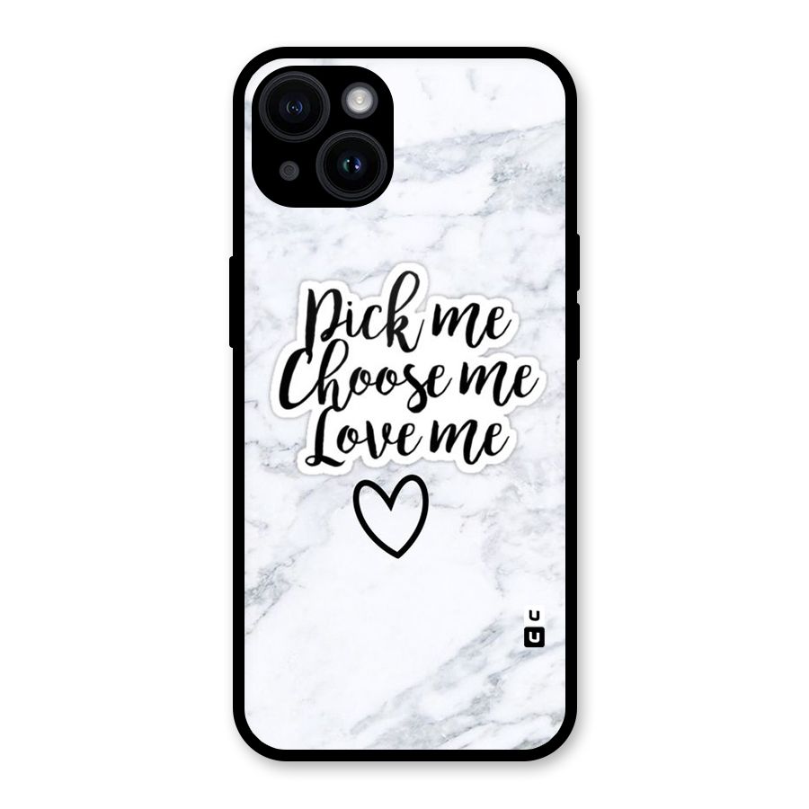 Just Me Glass Back Case for iPhone 14