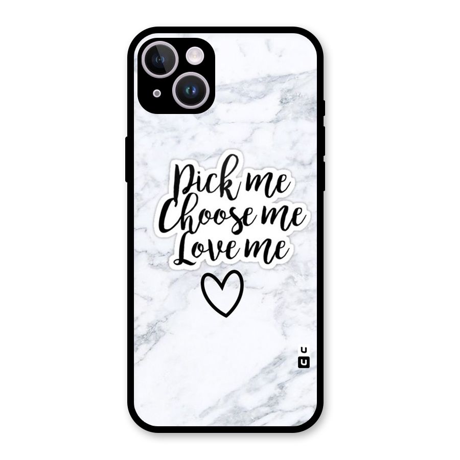 Just Me Glass Back Case for iPhone 14 Plus