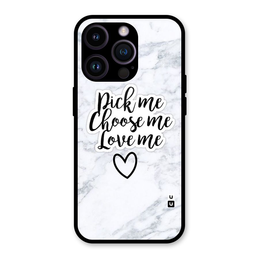 Just Me Glass Back Case for iPhone 14 Pro