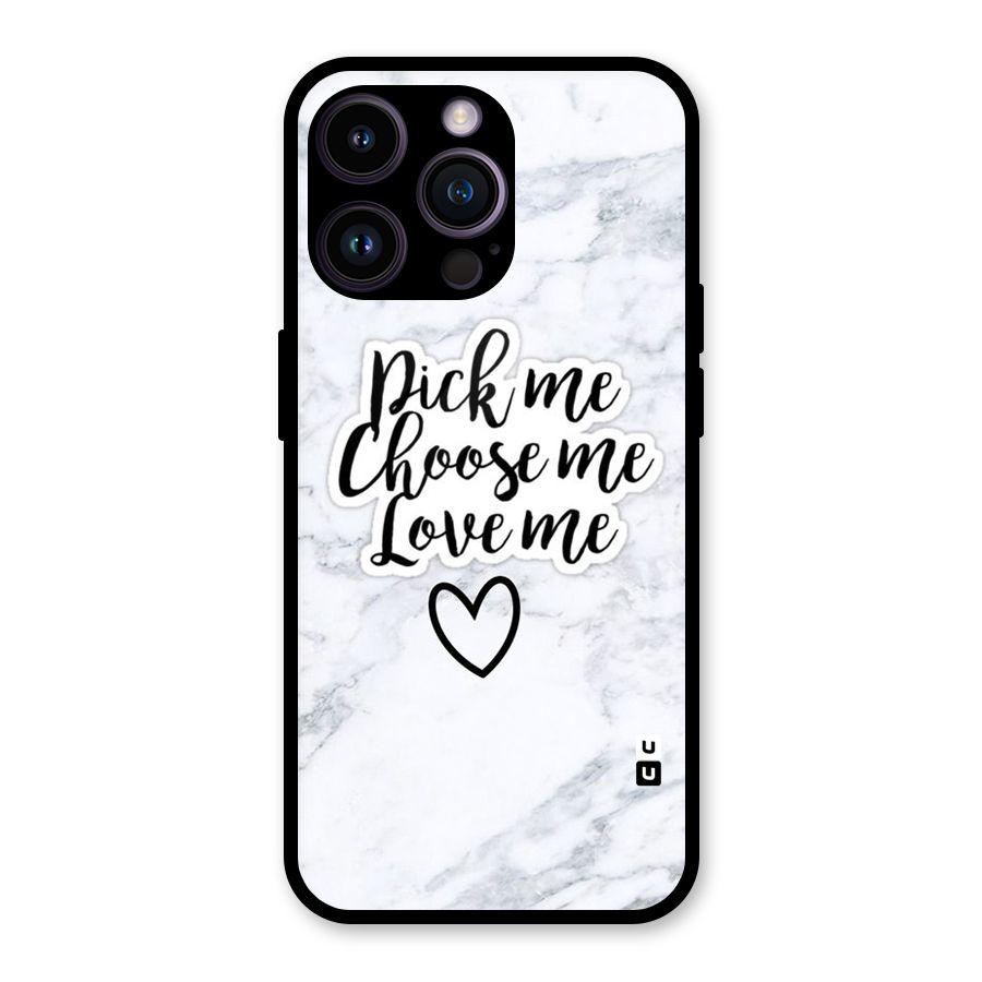 Just Me Glass Back Case for iPhone 14 Pro Max