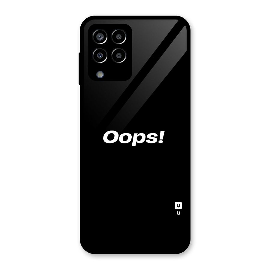 Just Oops Glass Back Case for Galaxy M33