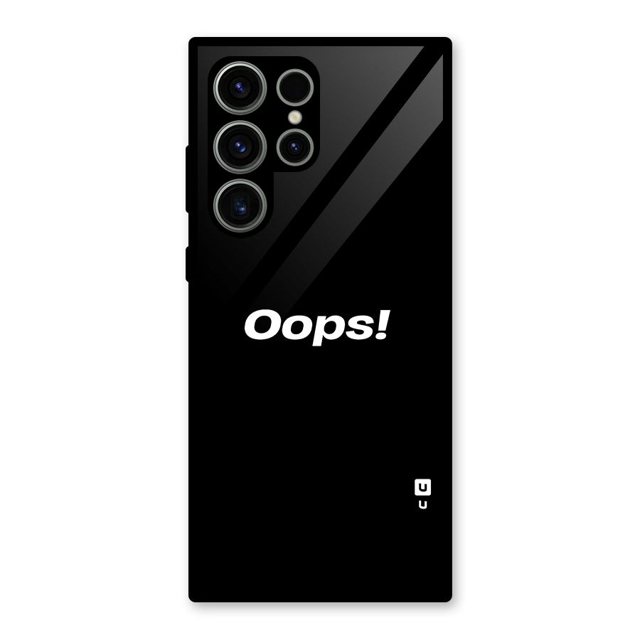 Just Oops Glass Back Case for Galaxy S23 Ultra