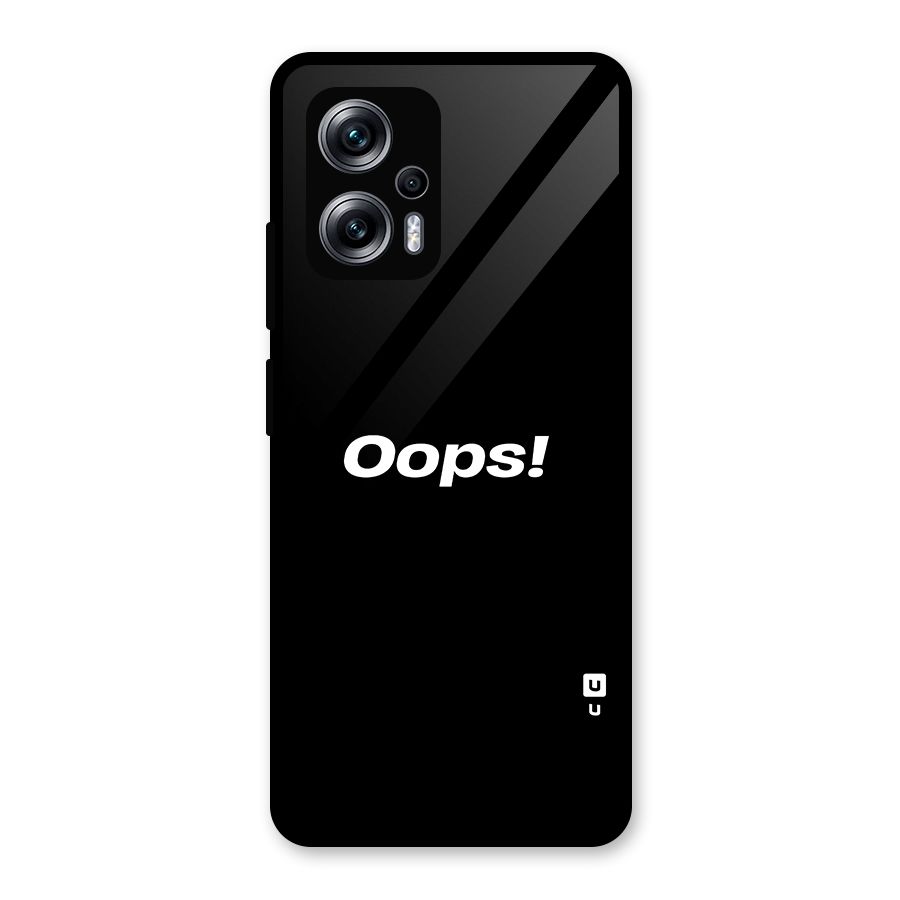 Just Oops Glass Back Case for Redmi K50i