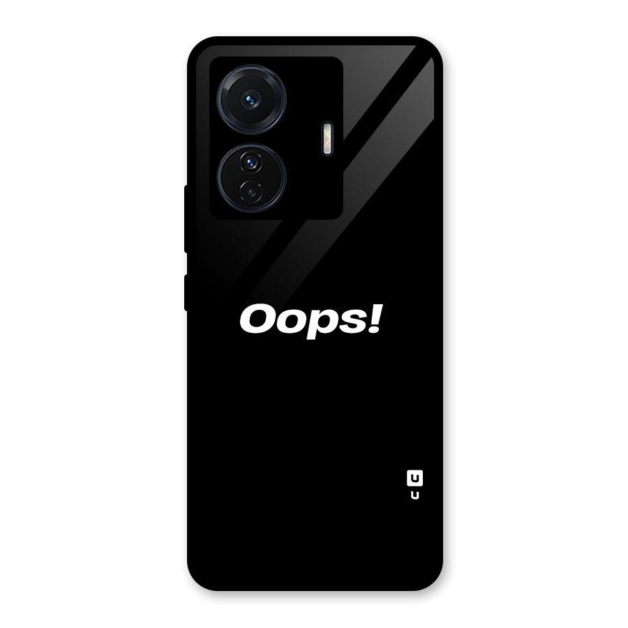 Just Oops Glass Back Case for Vivo T1 Pro