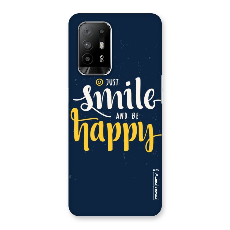 Just Smile Back Case for Oppo F19 Pro Plus 5G