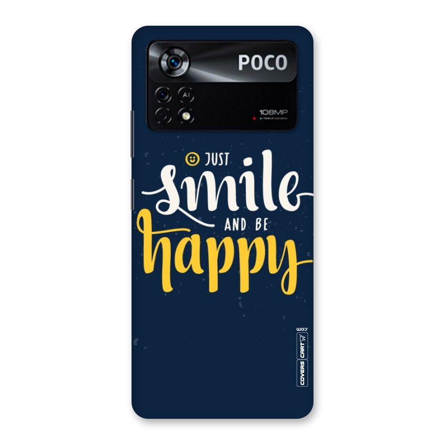 Just Smile Back Case for Poco X4 Pro 5G