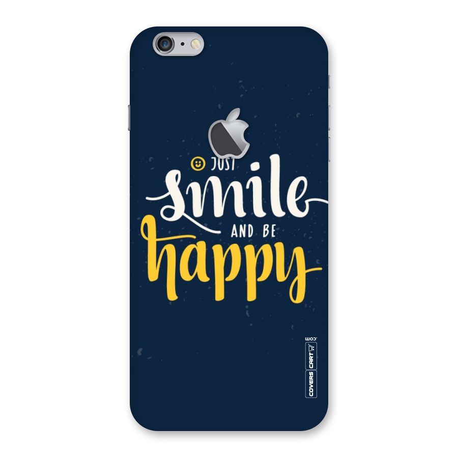 Just Smile Back Case for iPhone 6 Plus 6S Plus Logo Cut