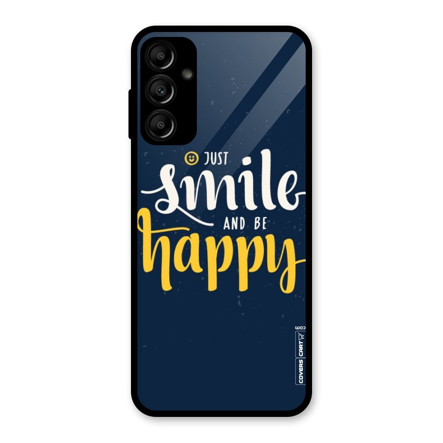 Just Smile Glass Back Case for Galaxy A14 5G