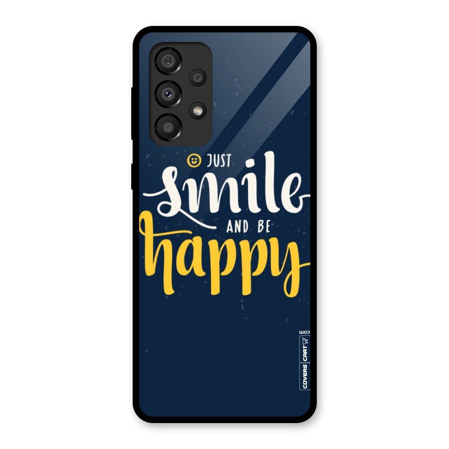 Just Smile Glass Back Case for Galaxy A33 5G