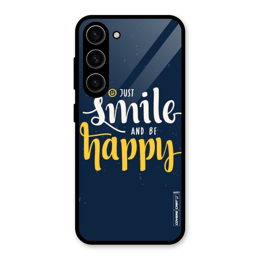 Just Smile Glass Back Case for Galaxy S23