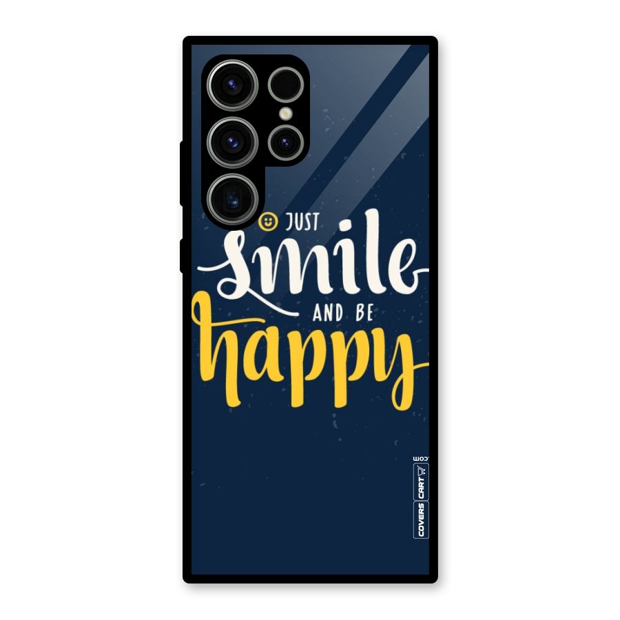 Just Smile Glass Back Case for Galaxy S23 Ultra