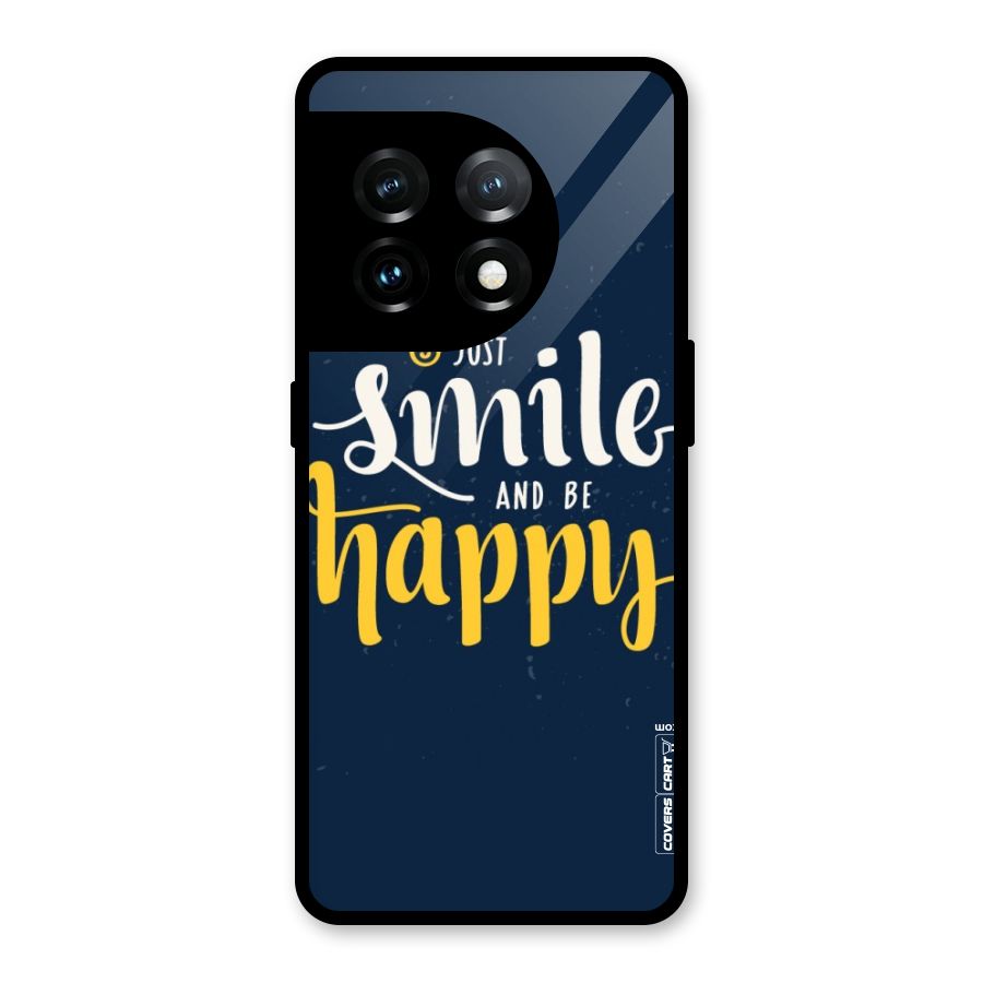 Just Smile Glass Back Case for OnePlus 11