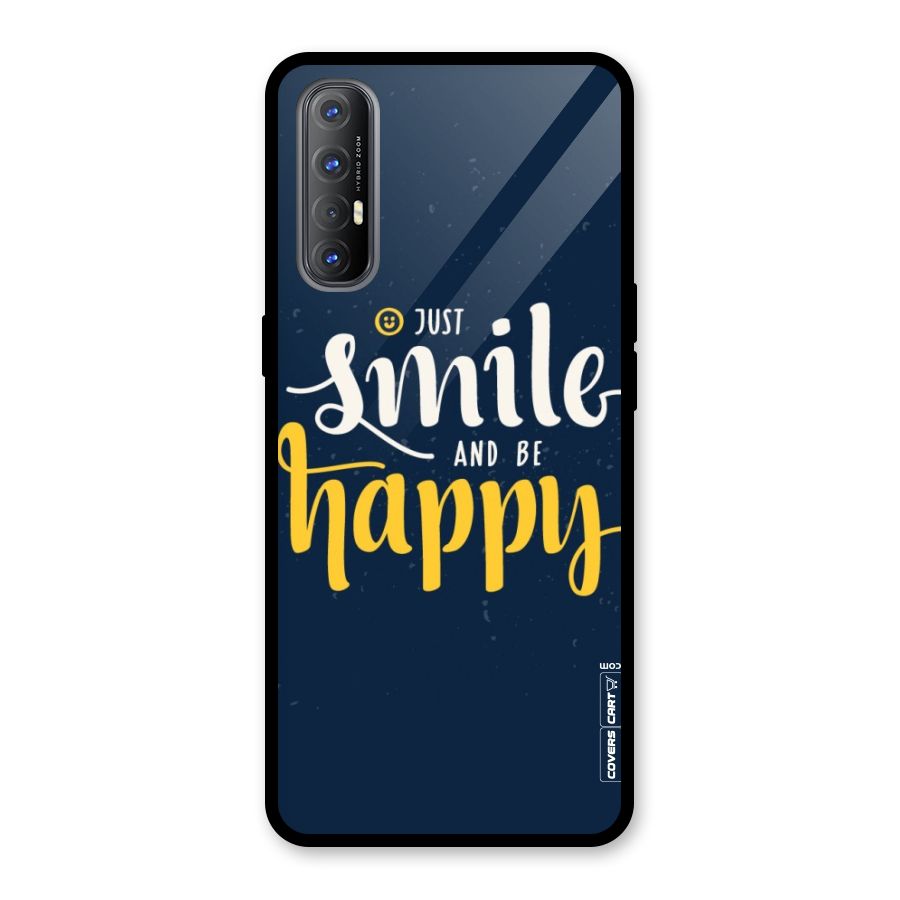 Just Smile Glass Back Case for Oppo Reno3 Pro