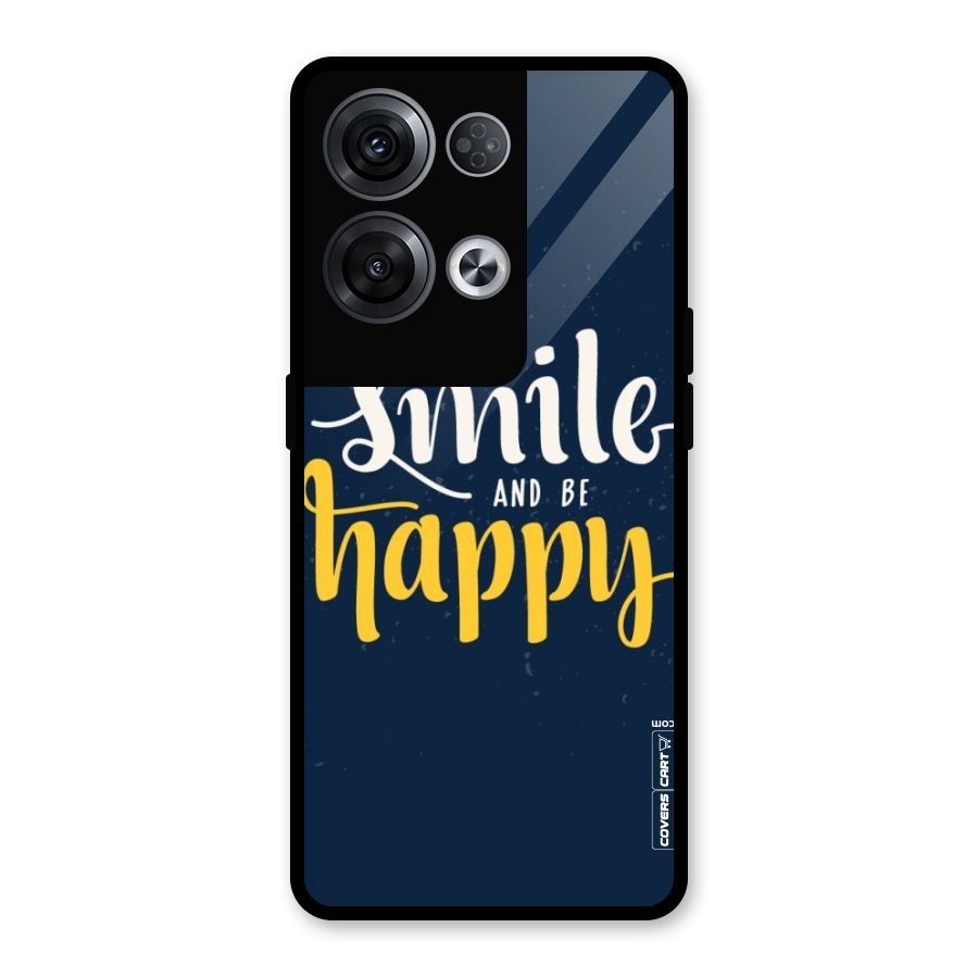 Just Smile Glass Back Case for Oppo Reno8 Pro 5G