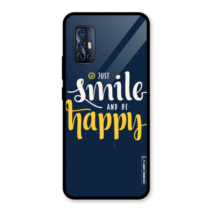 Just Smile Glass Back Case for Vivo V17