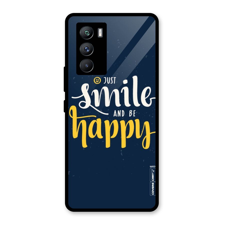 Just Smile Glass Back Case for Vivo iQOO 9 SE