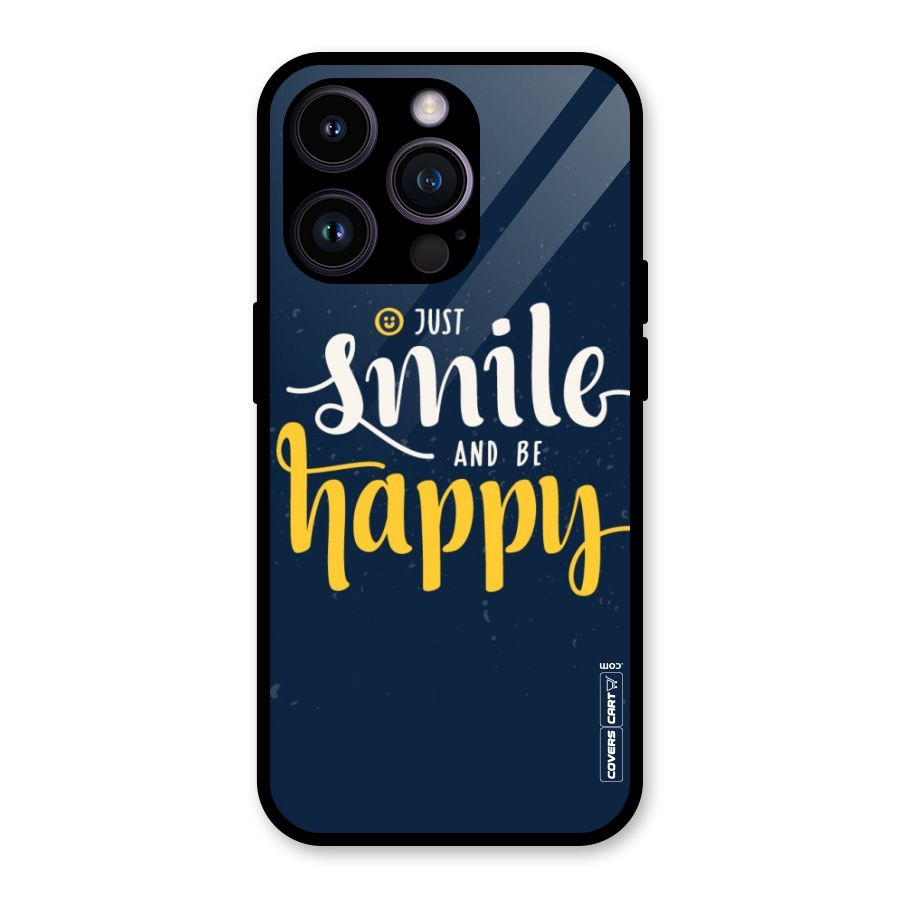 Just Smile Glass Back Case for iPhone 14 Pro