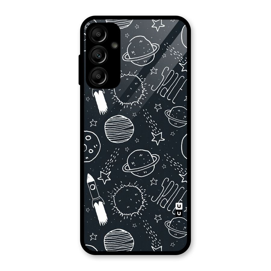 Just Space Things Glass Back Case for Galaxy A14 5G