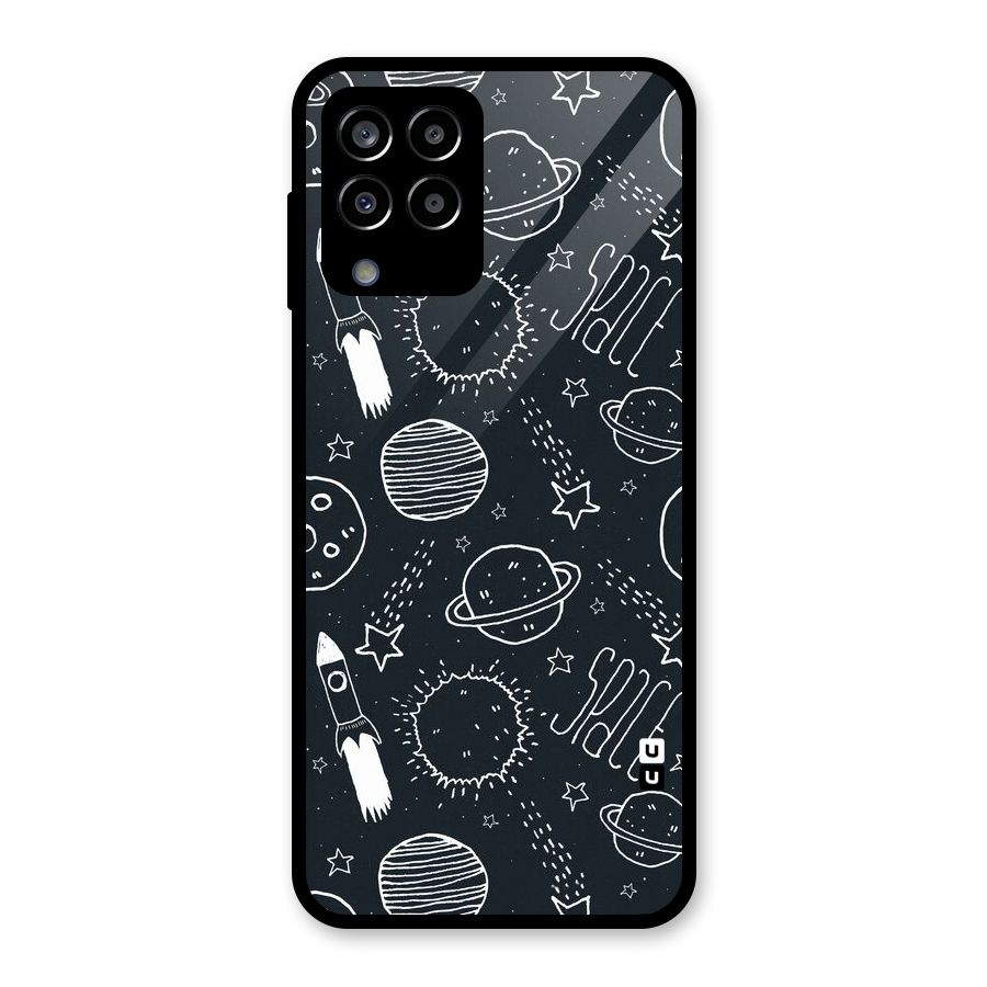 Just Space Things Glass Back Case for Galaxy M33