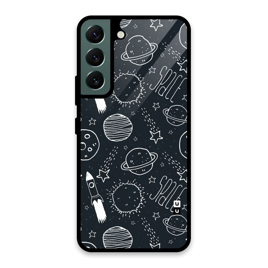 Just Space Things Glass Back Case for Galaxy S22 5G