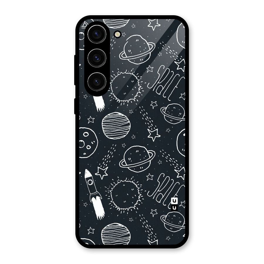 Just Space Things Glass Back Case for Galaxy S23 Plus