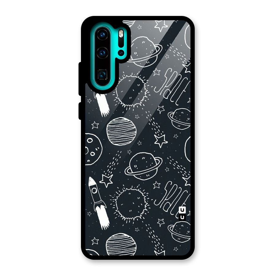 Just Space Things Glass Back Case for Huawei P30 Pro