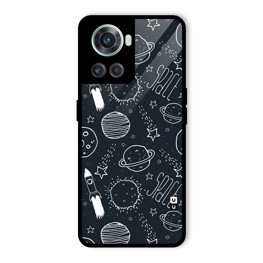 Just Space Things Glass Back Case for OnePlus 10R