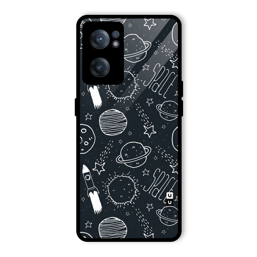 Just Space Things Glass Back Case for OnePlus Nord CE 2 5G