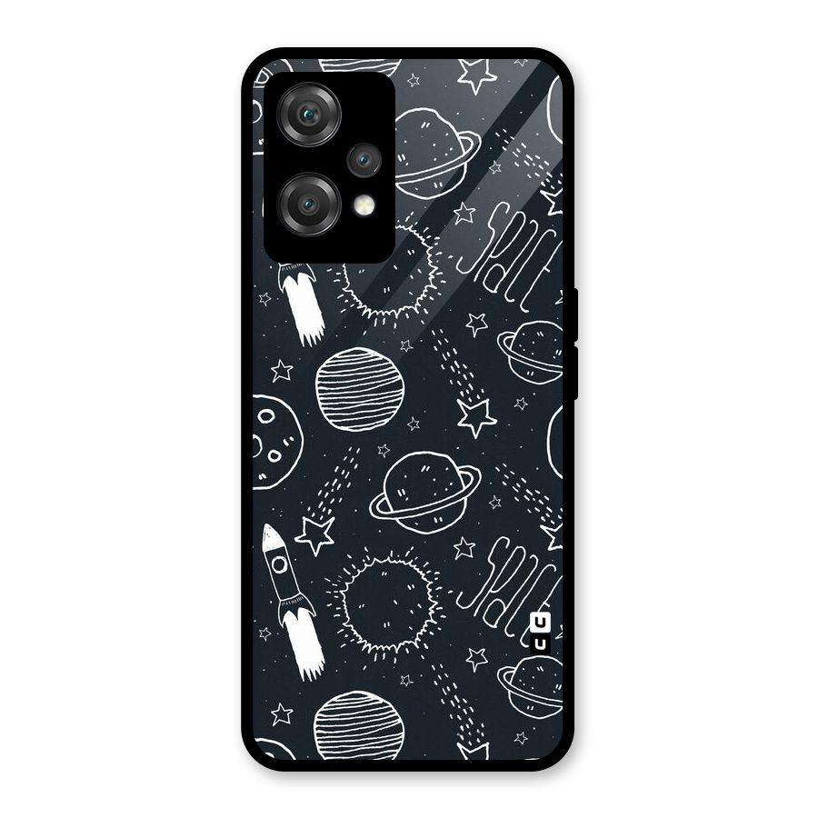 Just Space Things Glass Back Case for OnePlus Nord CE 2 Lite 5G