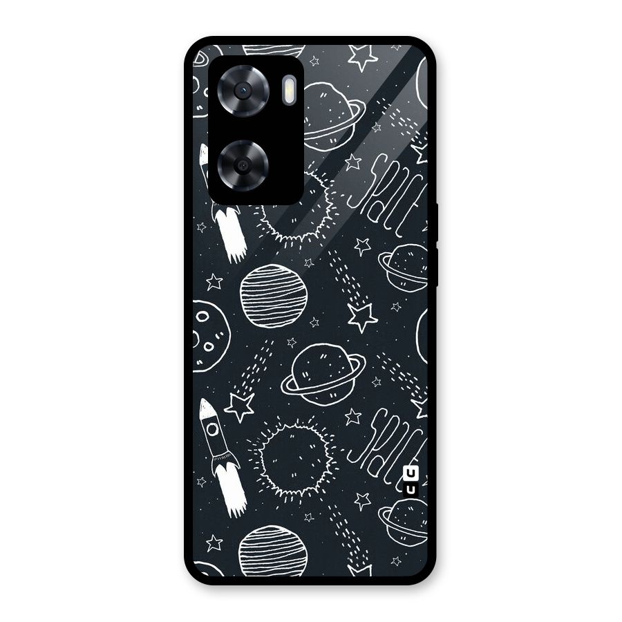 Just Space Things Glass Back Case for Oppo A57 2022