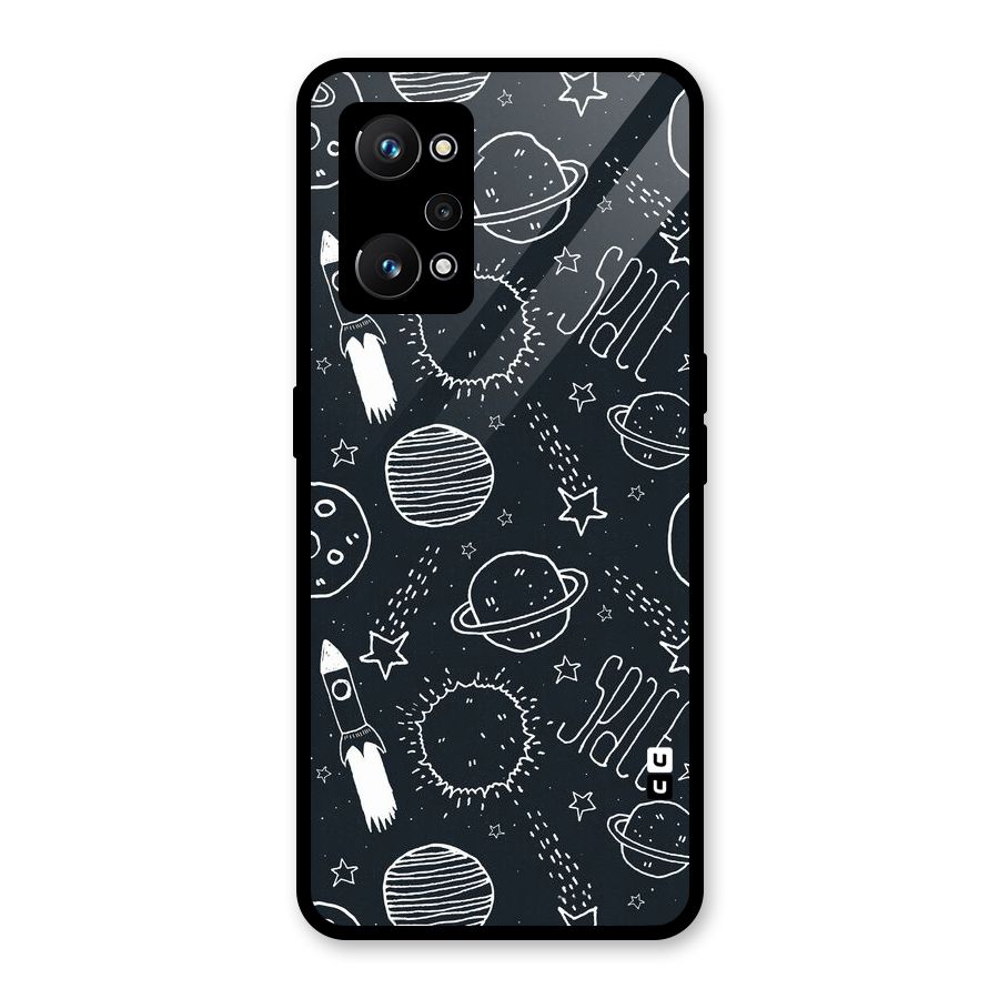 Just Space Things Glass Back Case for Realme GT Neo 3T