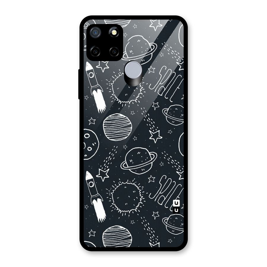 Just Space Things Glass Back Case for Realme Narzo 20