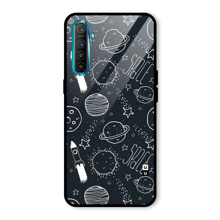 Just Space Things Glass Back Case for Realme X2