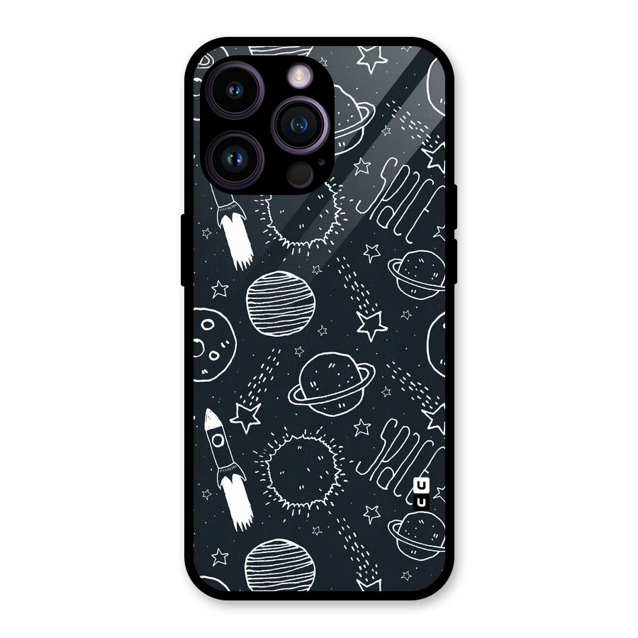 Just Space Things Glass Back Case for iPhone 14 Pro Max
