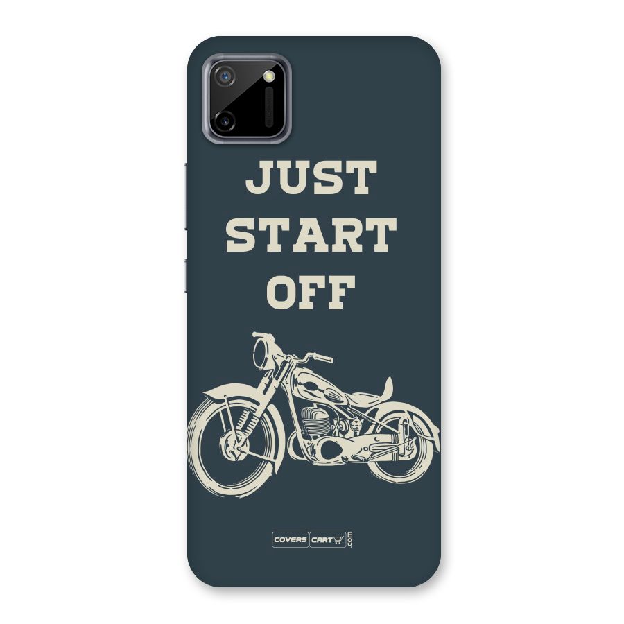 Just Start Off Back Case for Realme C11