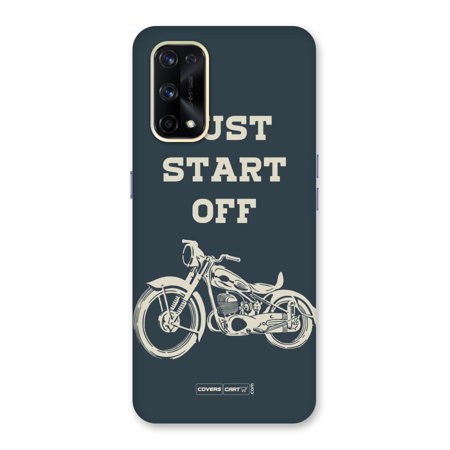 Just Start Off Glass Back Case for Realme X7 Pro