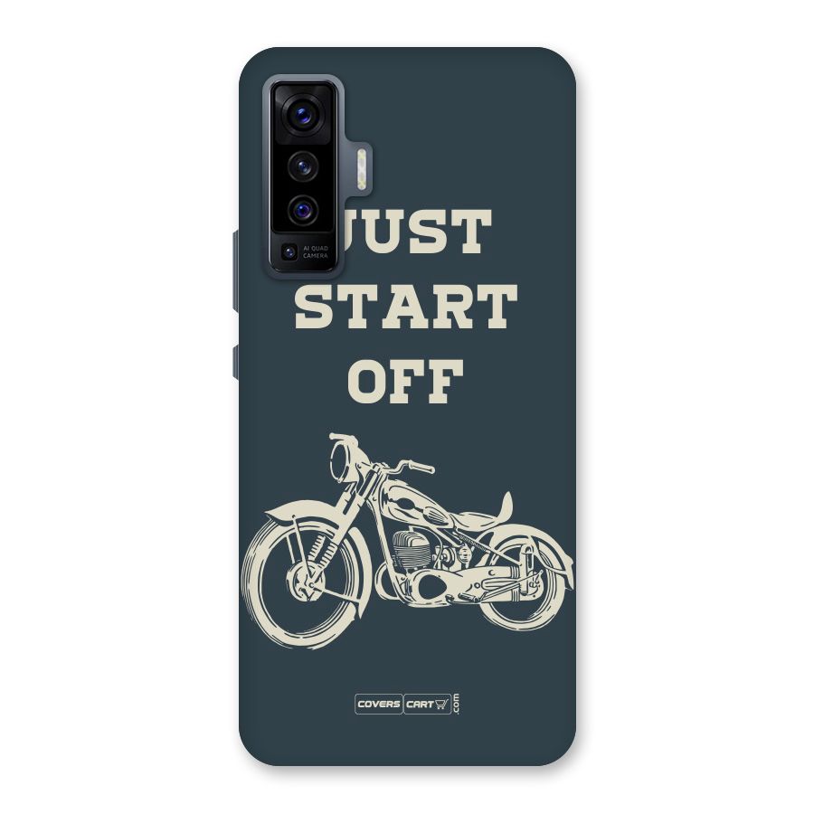 Just Start Off Back Case for Vivo X50
