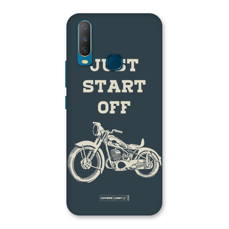 Just Start Off Back Case for Vivo Y15