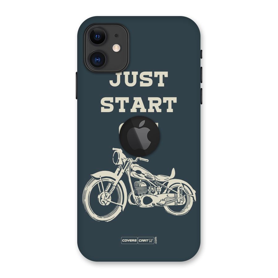 Just Start Off Back Case for iPhone 11 Logo Cut