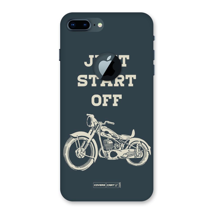 Just Start Off Back Case for iPhone 7 Plus Logo Cut