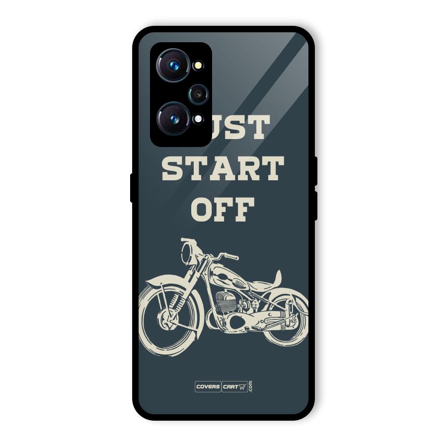 Just Start Off Glass Back Case for Realme GT Neo2