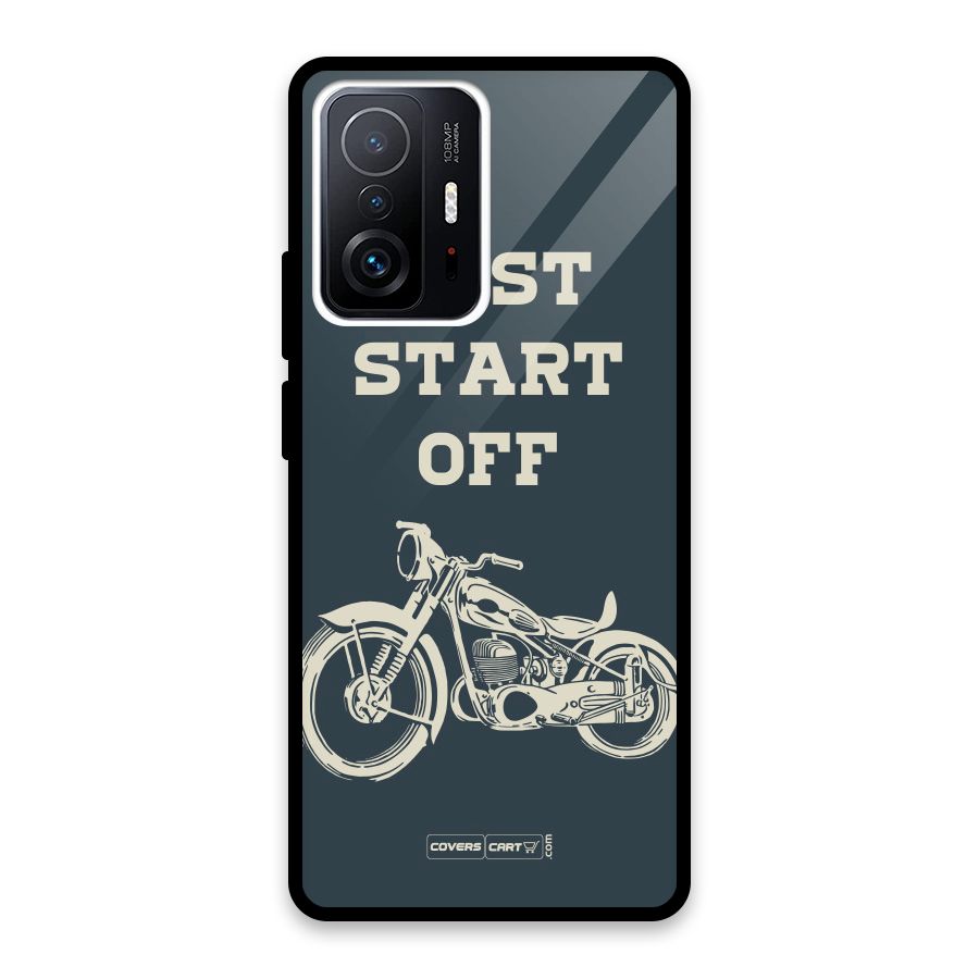 Just Start Off Glass Back Case for Xiaomi 11T Pro