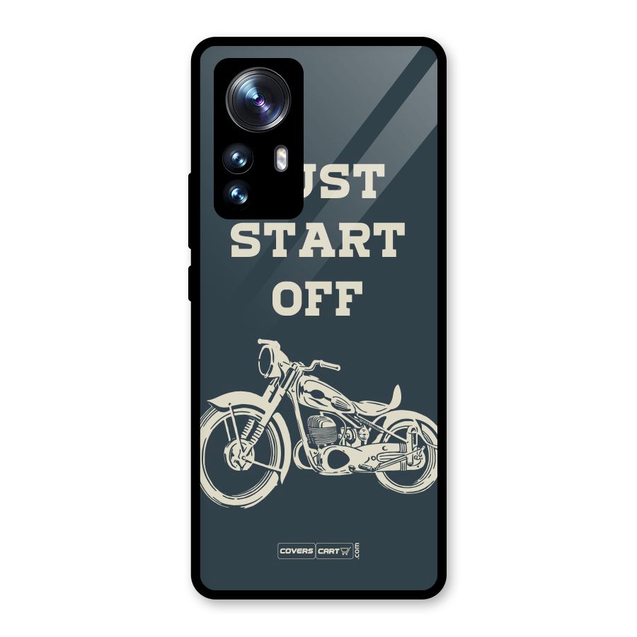 Just Start Off Glass Back Case for Xiaomi 12 Pro