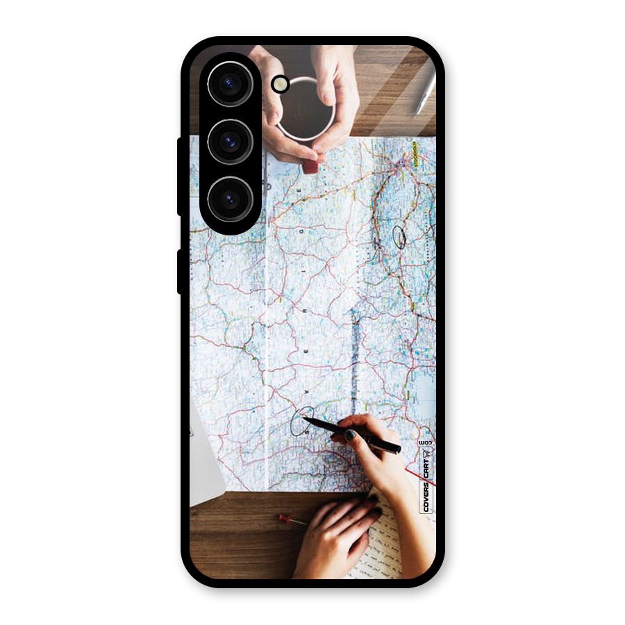 Just Travel Glass Back Case for Galaxy S23