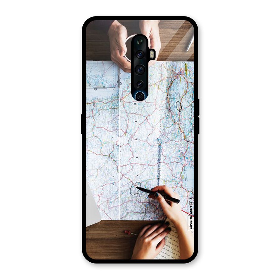 Just Travel Glass Back Case for Oppo Reno2 F
