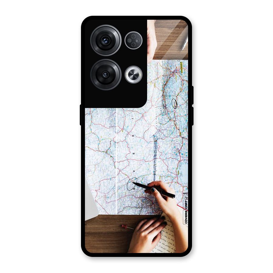 Just Travel Glass Back Case for Oppo Reno8 Pro 5G
